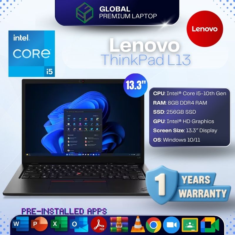 Lenovo ThinkPad L13 i5-10th 13.3" (Premium Refurbished)
