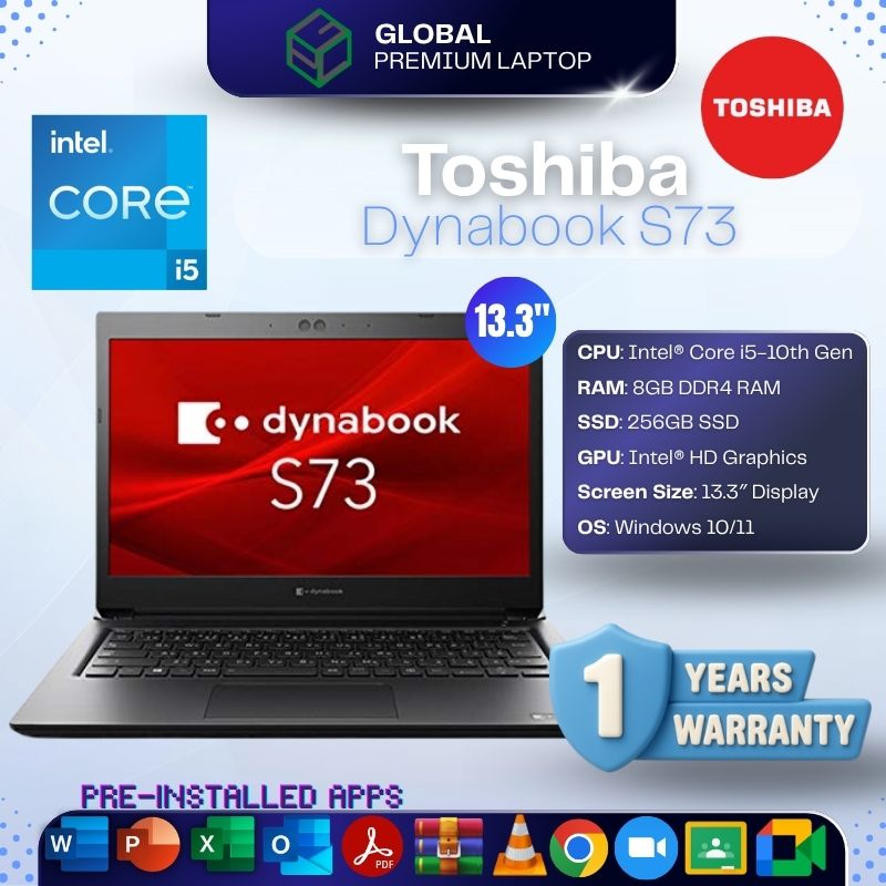 Toshiba Dynabook S73 i5-10th 13.3" (Premium Refurbished)