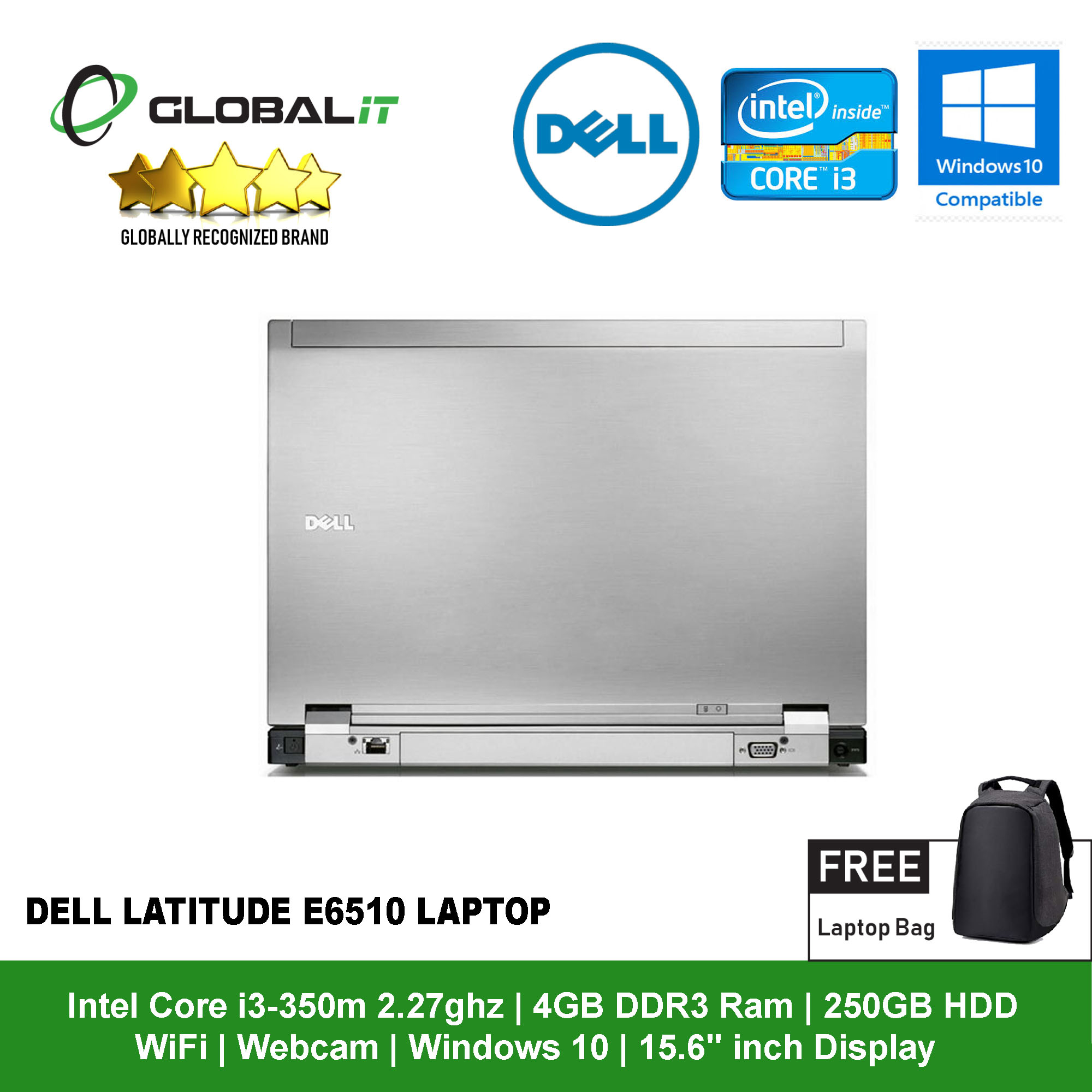 Dell Latitude E6510 i3 15.6″ (Refurbished) – Global Group