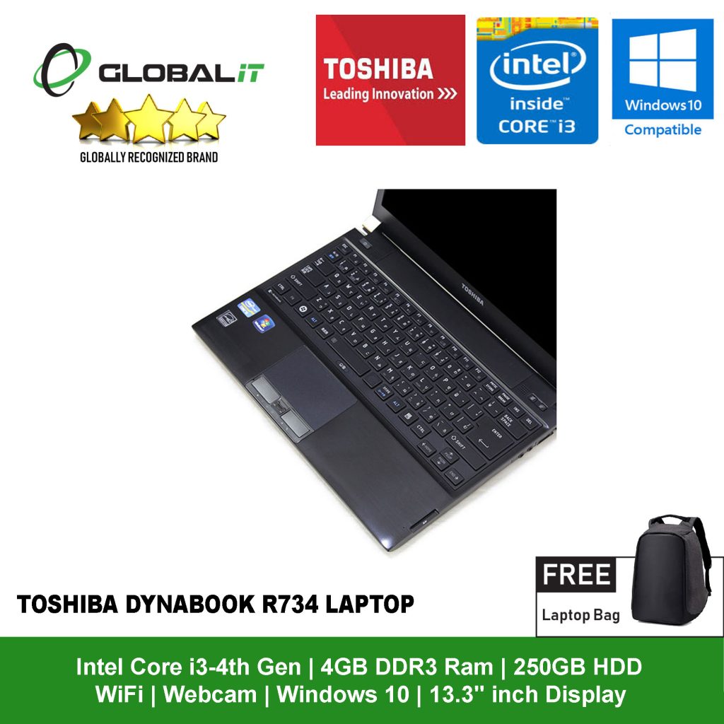 Toshiba DynaBook R734 i3 13.3" (Refurbished) - Global Group